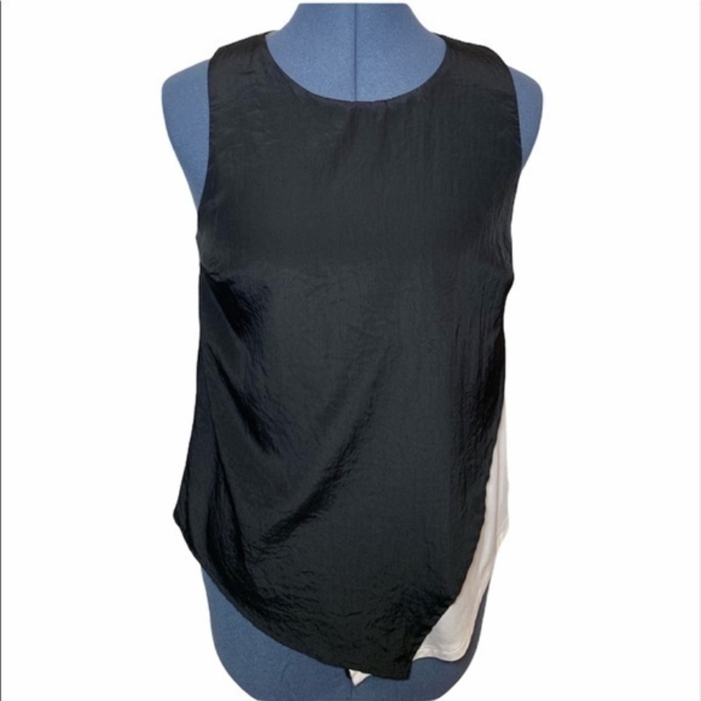 Anthropologie Sleeveless Black and White Top